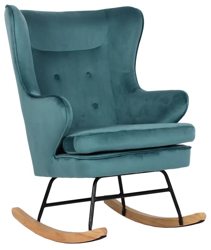 ROCKER ΠΟΛΥΘΡΟΝΑ ΚΟΥΝΙΣΤΗ ΣΜΑΡΑΓΔΙ 71x86xH102cm - 01-3275