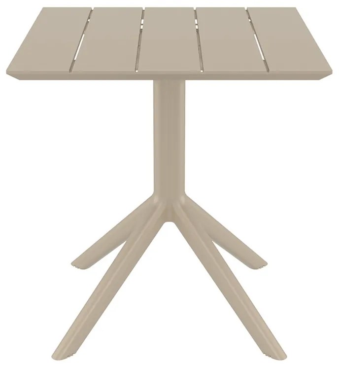 SIESTA PARIS TAUPE 70X70X74εκ. ΤΡΑΠΕΖΙ ΠΟΛ/ΝΙΟΥ 70X70X74εκ.20.0864