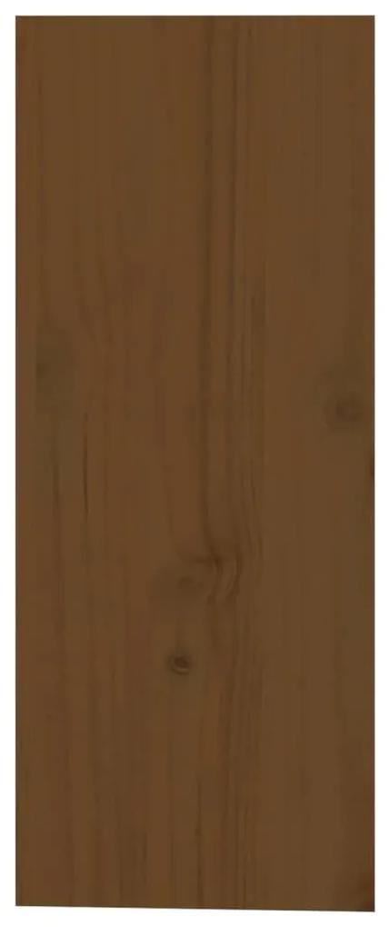 Κάβα Κρασιών Μελί 62 x 25 x 62 εκ. από Μασίφ Ξύλο Πεύκου - Καφέ