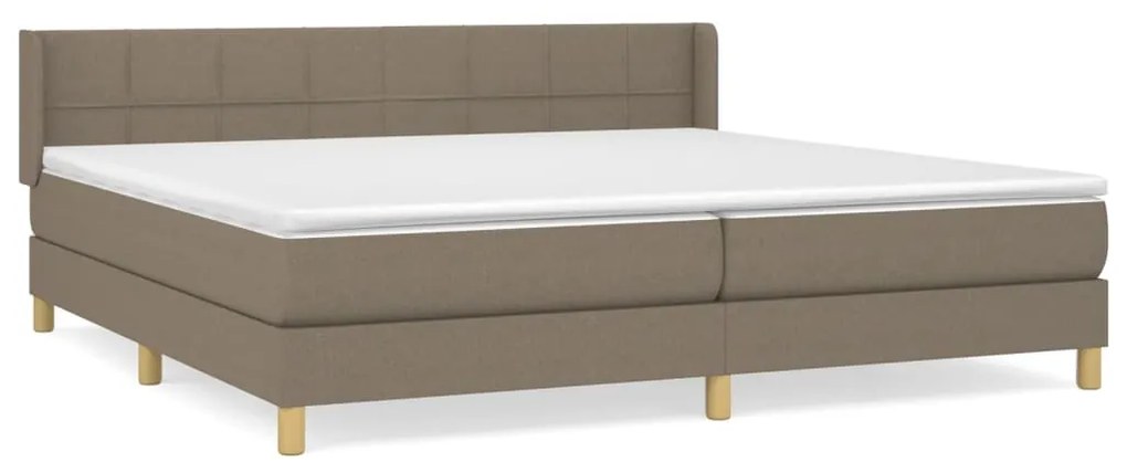 ΚΡΕΒΑΤΙ BOXSPRING ΜΕ ΣΤΡΩΜΑ TAUPE 200X200 ΕΚ. ΥΦΑΣΜΑΤΙΝΟ 3130301