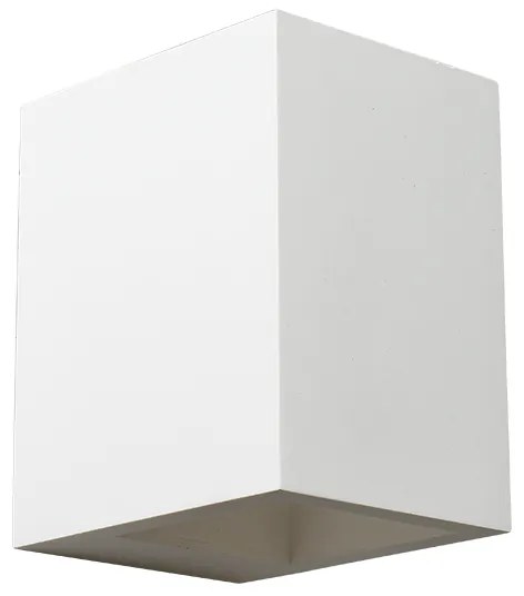 Φωτιστικό Επίτοιχο Aca G85231W BLOCK Λευκό (White)