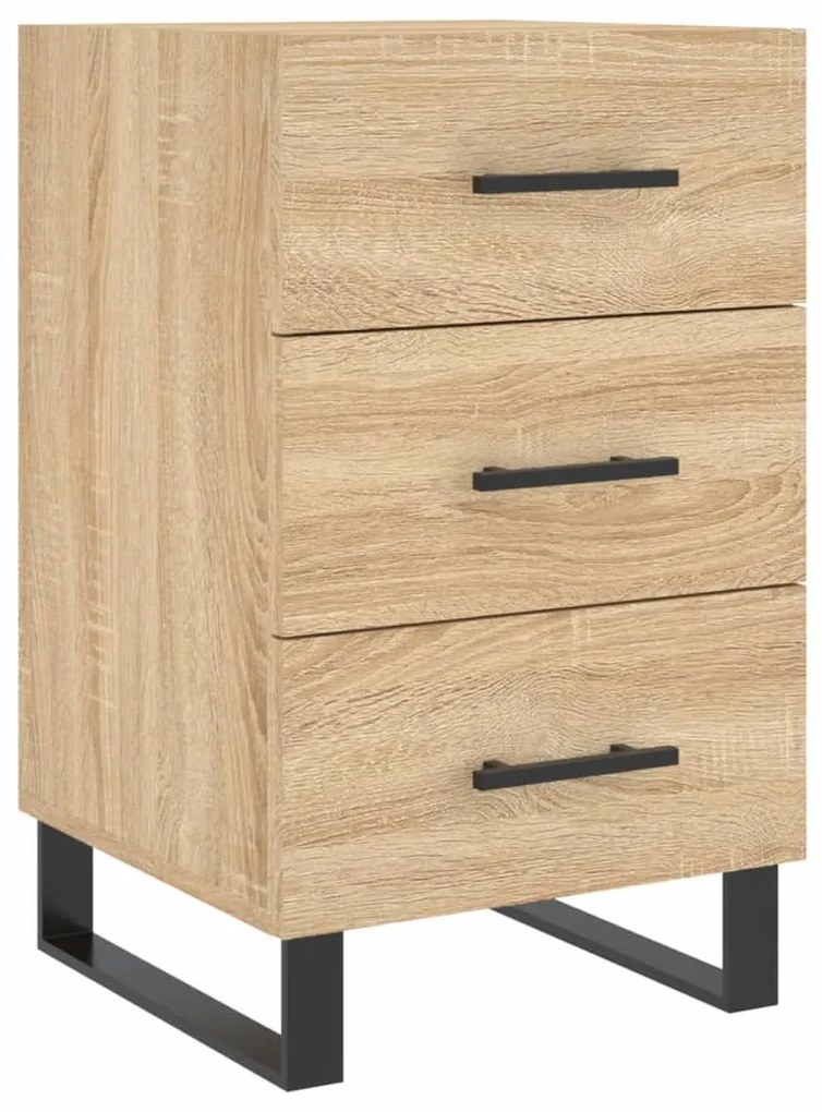 vidaXL Κομοδίνο Sonoma Δρυς 40 x 40 x 66 εκ. από Επεξεργασμένο Ξύλο
