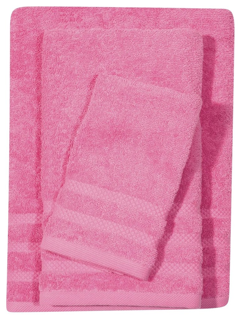Πετσέτα 1236 Happy Pink Das Home Προσώπου 50x90cm 100% Cotton
