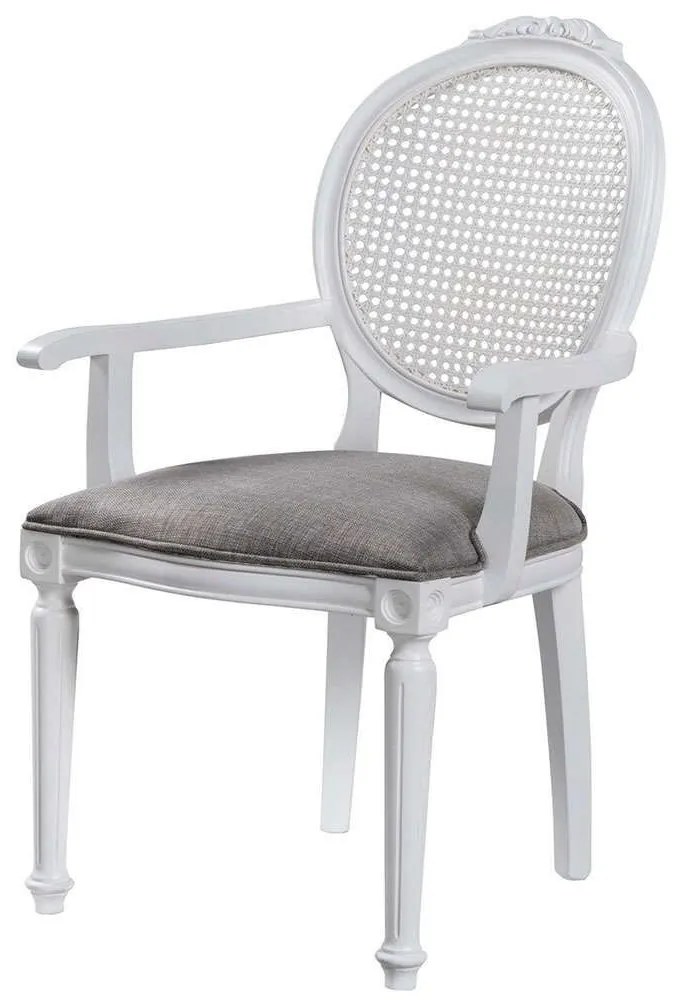 Πολυθρόνα Albero 117FRF1113 62x100x47cm White-Grey Wood