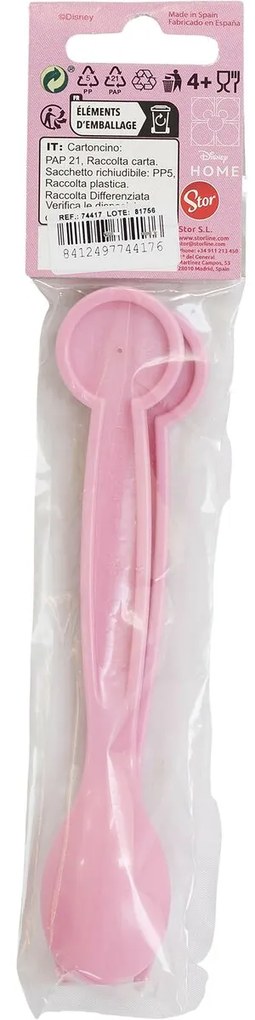 Σετ Mαχαιροπήρουνων Minnie Mouse CZ11401 Ροζ Πλαστική ύλη 2 Τεμάχια