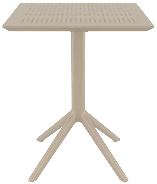 Τραπέζι Πτυσσόμενο SKY Dove Grey PP 60x60x74cm