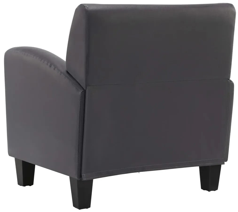 vidaXL Πολυθρόνα Γκρι από Συνθετικό Δέρμα