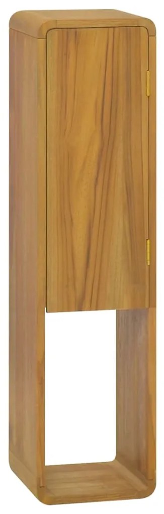 vidaXL Ντουλάπι Μπάνιου Επιτοίχιο 25x25x100 εκ. από Μασίφ Ξύλο Teak