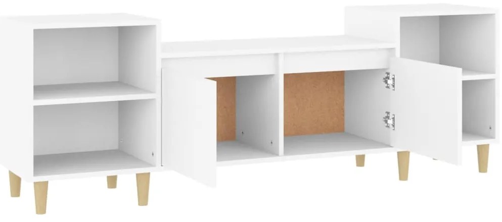 vidaXL Έπιπλο Τηλεόρασης Λευκό 160 x 35 x 55 εκ. Επεξεργασμένο Ξύλο