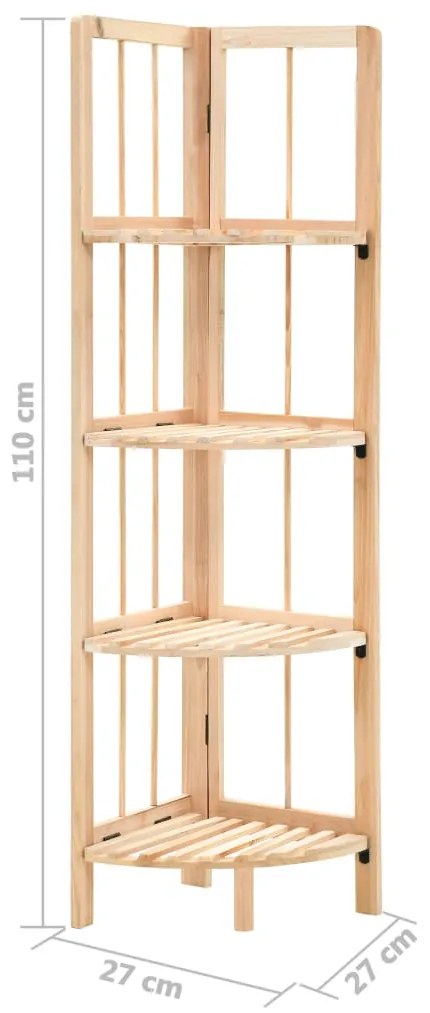 vidaXL Ράφι Γωνιακό 27 x 27 x 110 εκ. από Ξύλο Κέδρου
