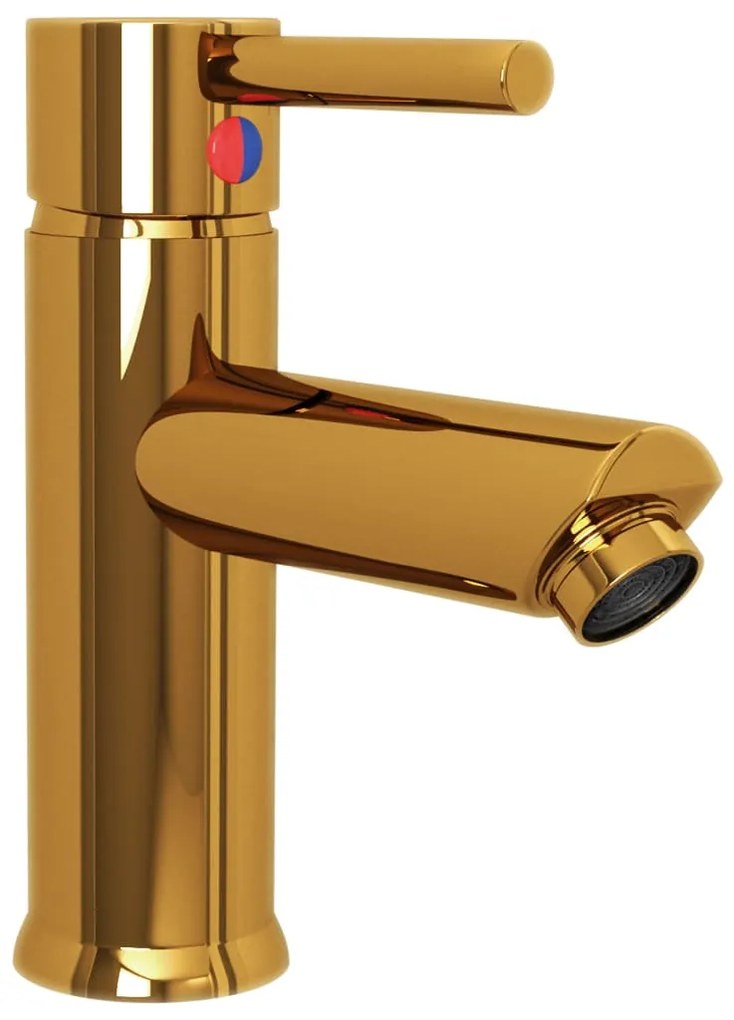 vidaXL Μπαταρία Νιπτήρα Μπάνιου Χρυσή 130 x 176 χιλ.