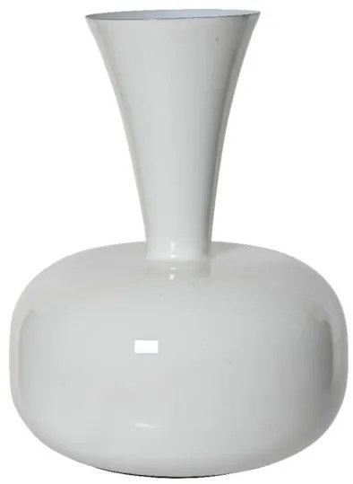 Beauty Home Μεταλλικό Βάζο Λευκό 17 x 23 CM