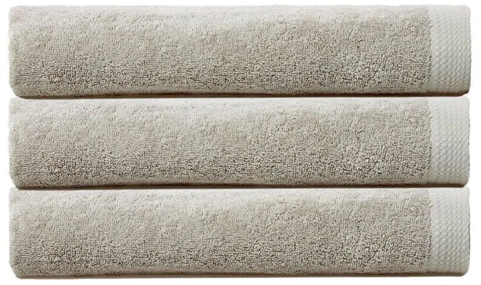 Πετσέτα 02.104.10 Light Grey Cryspo Trio Towels Set 100% Βαμβάκι