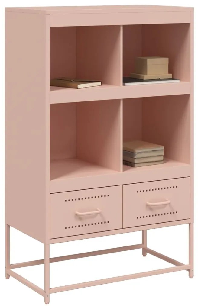 vidaXL Ντουλάπα Ροζ 68 x 39 x 111,5 εκ. από Χάλυβα