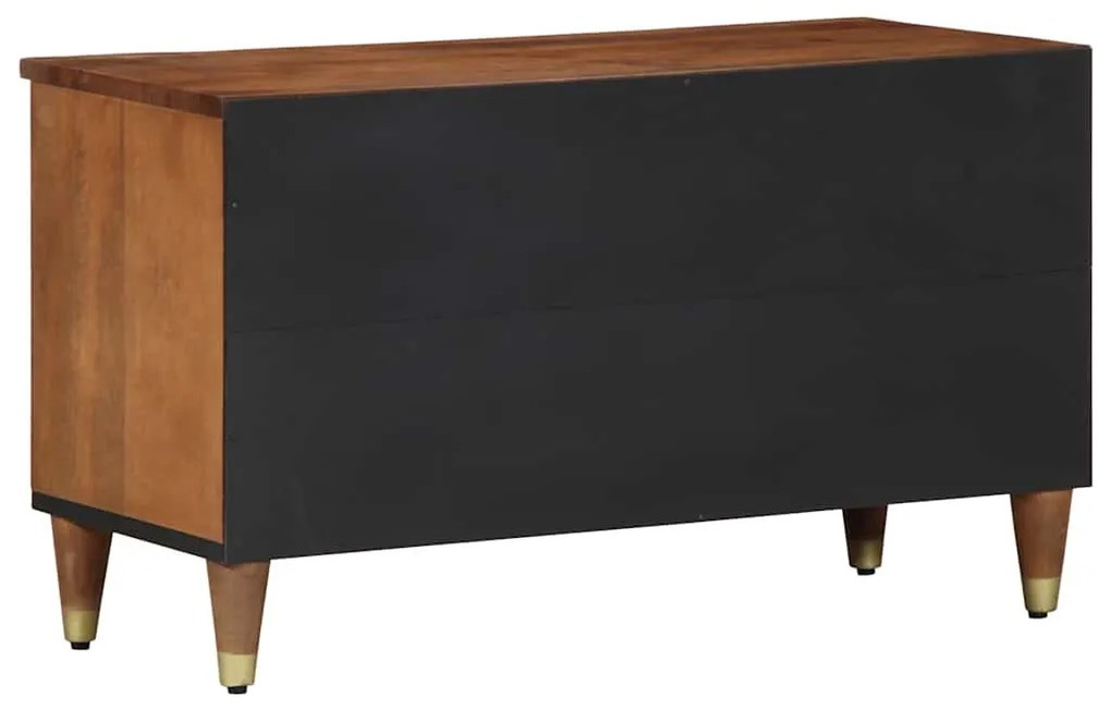 vidaXL Ντουλάπα Τηλεόρασης Καφέ 80 x 33.5 x 46 εκ. Μασίφ ξύλο μάνγκο