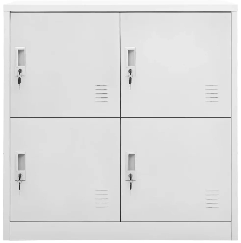 vidaXL Φοριαμοί 2 τεμ. Ανοιχτό Γκρι 90 x 45 x 92,5 εκ. Ατσάλινοι