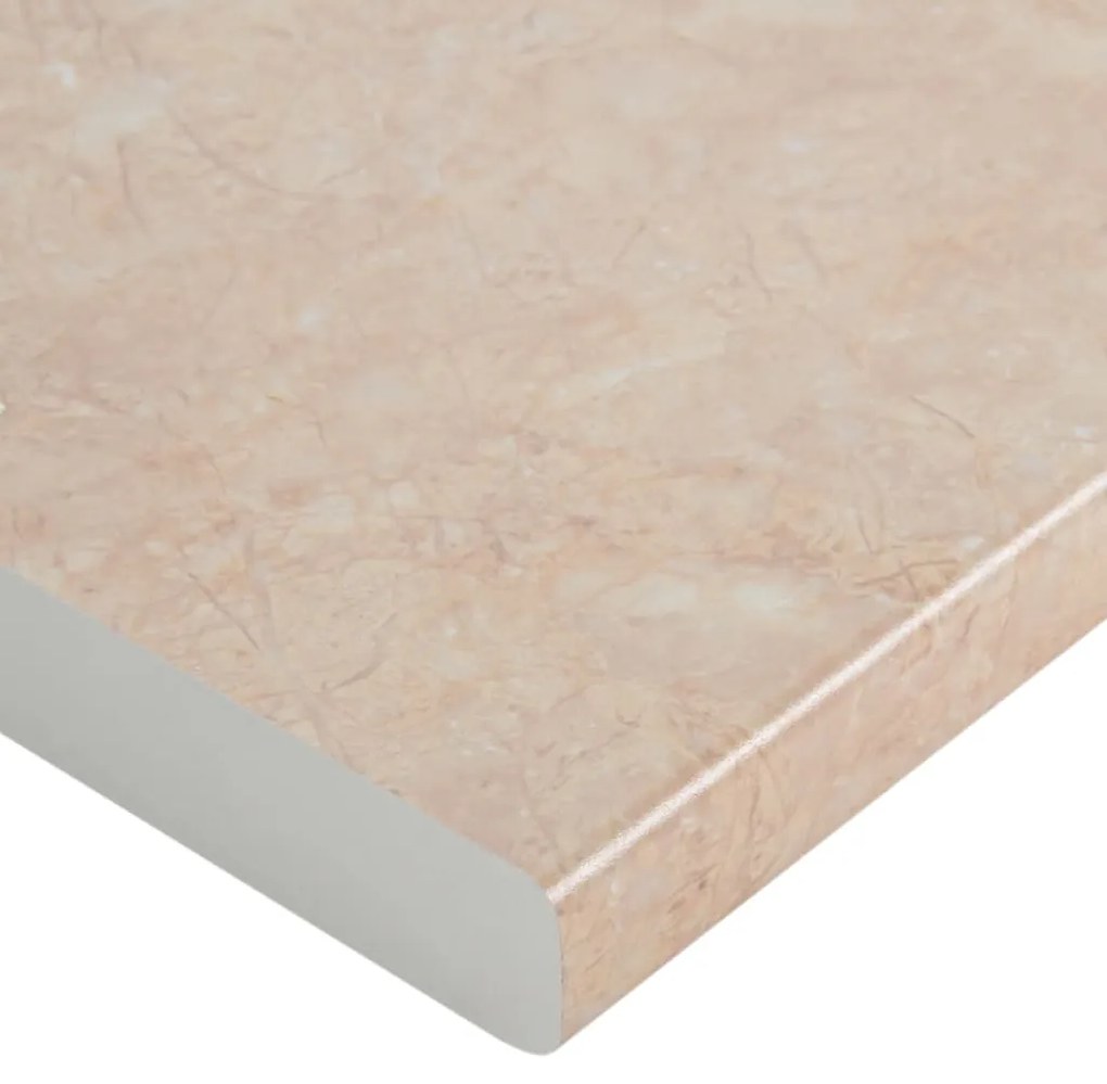 vidaXL Πάγκος Κουζίνας Μπεζ με Υφή Μαρμάρου 60x60x2,8 εκ Μοριοσανίδα