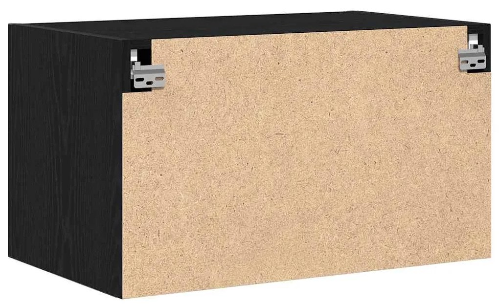 vidaXL Ντουλάπι Τοίχου Μαύρο Δρυς 70x42,5x40 εκ Επεξεργασμένο Ξύλο
