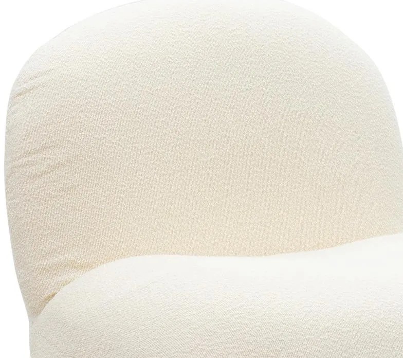 Πολυθρόνα Rosalie ύφασμα μπουκλέ cream-χρυσό 83x80x79εκ 85x82x77 εκ.