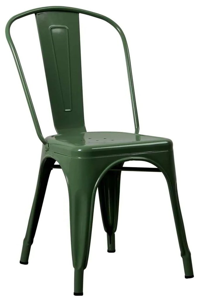 RELIX Καρέκλα, Μέταλλο Βαφή Πράσινο 44x49x84cm