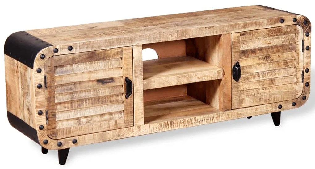 vidaXL Έπιπλο Τηλεόρασης 120 x 30 x 50 εκ. από Ακατέργαστο Ξύλο Μάνγκο