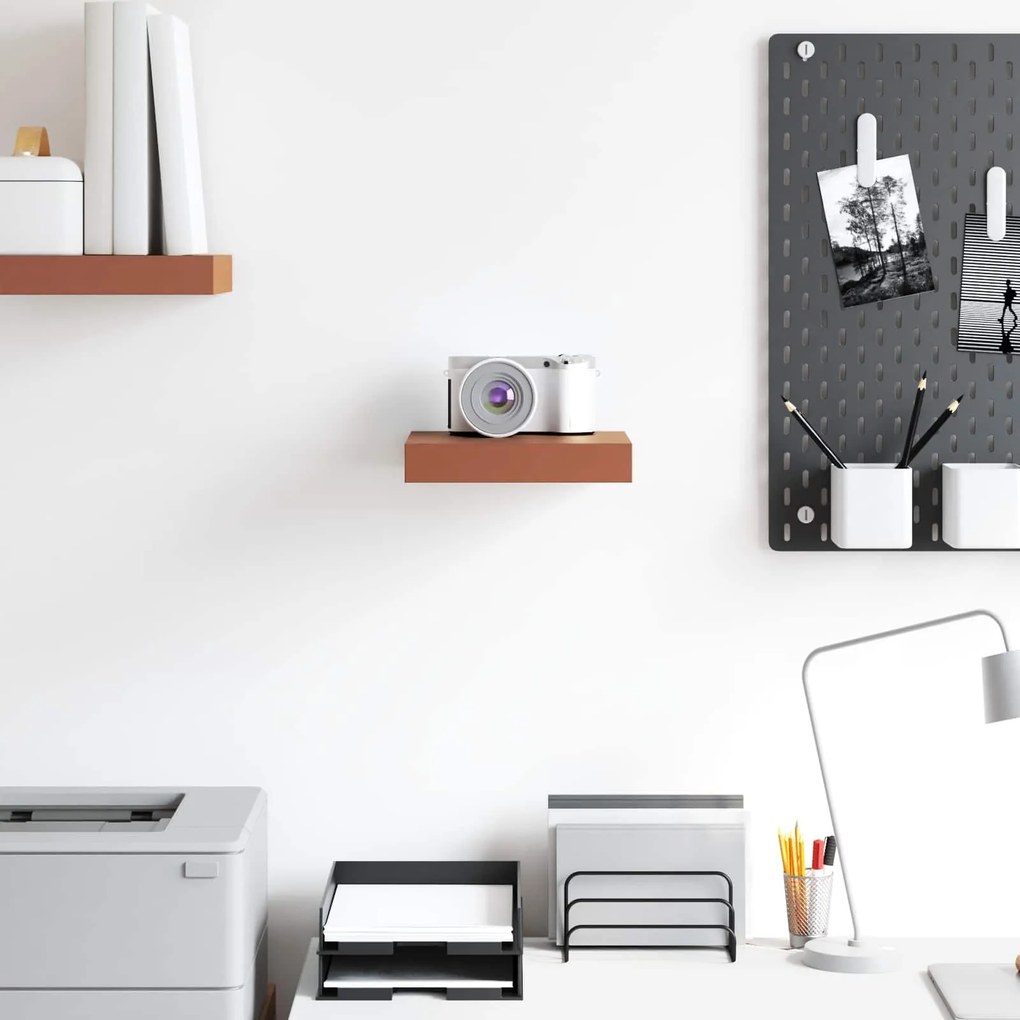 vidaXL Ράφι Τοίχου Κόκκινο 23 x 23,5 x 4 εκ Επεξεργασμένο ξύλο