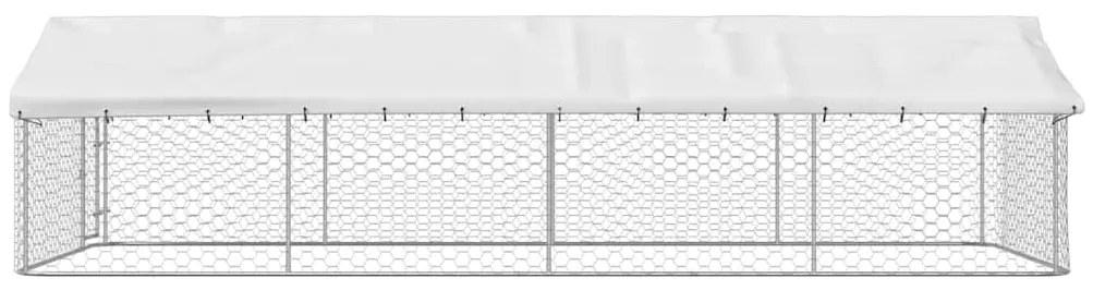 vidaXL Κλουβί Σκύλου Εξωτερικού Χώρου 600 x 300 x 150 εκ. με Στέγαστρο