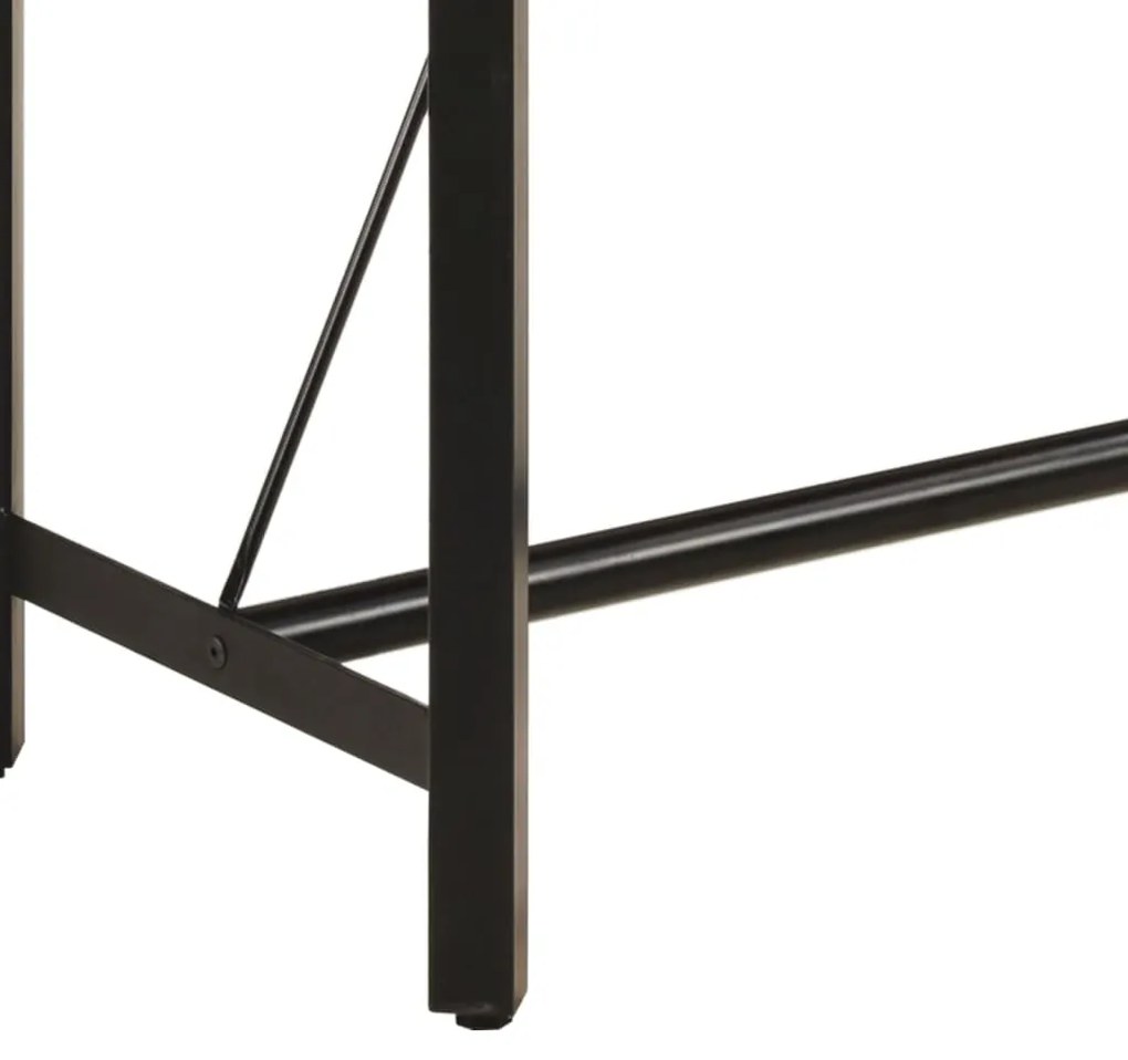 vidaXL Τραπέζι Μπαρ 180 x 70 x 107 εκ. από Μασίφ Ξύλο Μάνγκο &amp; Σίδηρο