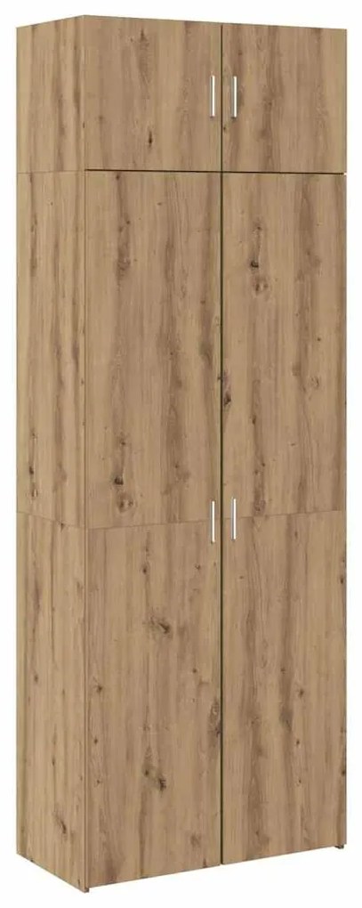 vidaXL Ντουλάπι αποθήκευσης artisan δρυς 80 x 42.5 x 225 εκ