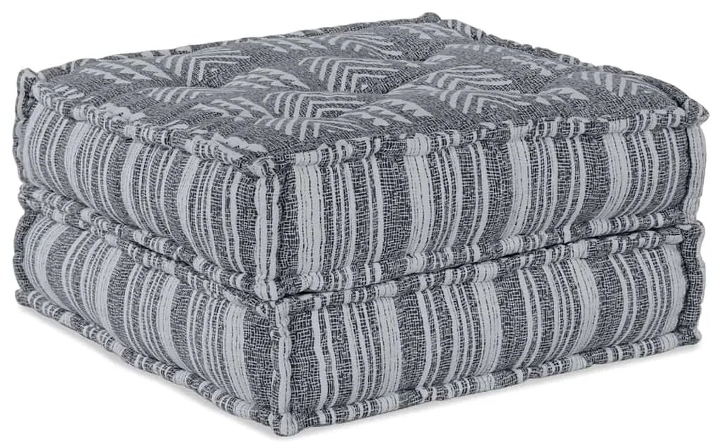 vidaXL Μοδάτο Πουφ σε Γκρι - 70x70x36 εκ Ύφασμα