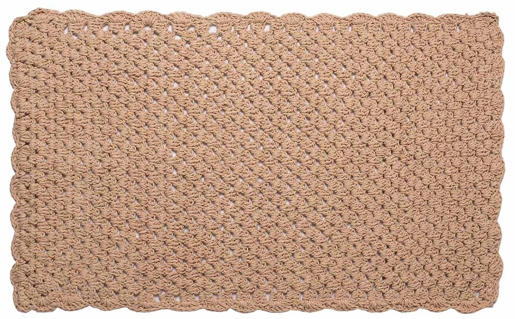 Πατάκι Μπάνιου (60x100) Silk Fashion Πλεκτό Μπεζ