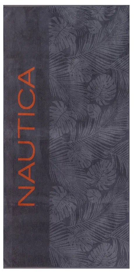 Πετσέτα Θαλάσσης Nau Consilio Grey Nef-Nef Θαλάσσης 80x160cm 100% Cotton