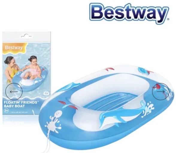 Φουσκωτή παιδική βάρκα Δελφίνια BESTWAY 34037 BESTWAY