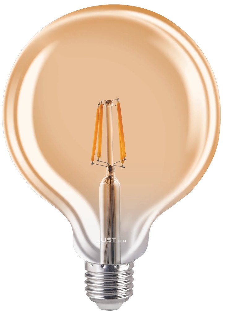 JUST LED JUSTLed-LED Filament Ε27 G125 12W 3000K Θερμό Amber (B271212201)