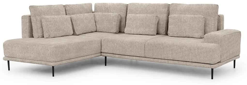 Γωνιακός καναπές Κρεβάτι NICOLE, μπέζ 277x93x200cm-Αριστερή γωνία-BOG3541