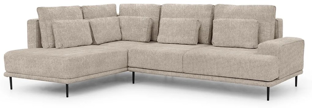 Γωνιακός καναπές Κρεβάτι Niki, μπέζ 277x93x200cm-Αριστερή γωνία-BOG3541