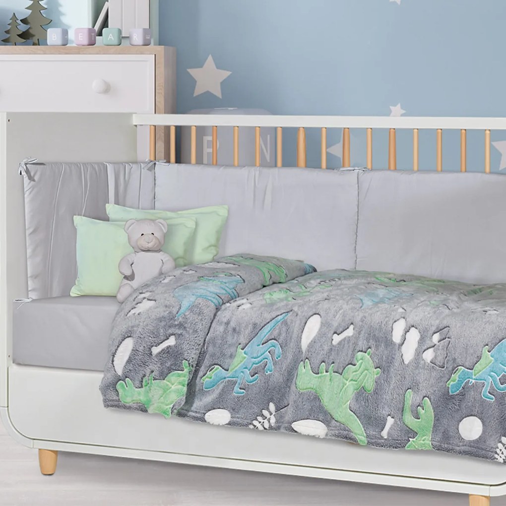 Φωσφοριζέ Κουβέρτα Fleece Αγκαλιάς (80x110) Das Home Blanket Line 4865