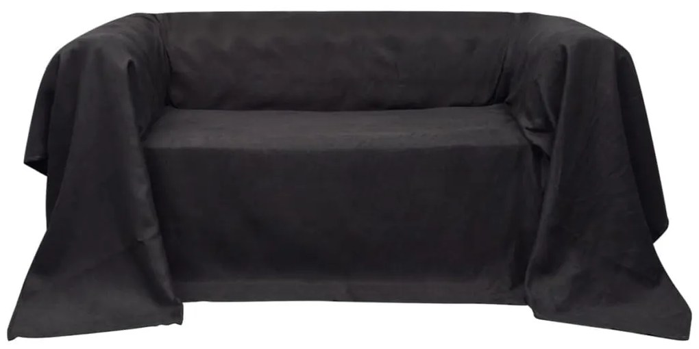 Κάλυμμα Καναπέ Ανθρακί 140 x 210 εκ. από Micro-suede