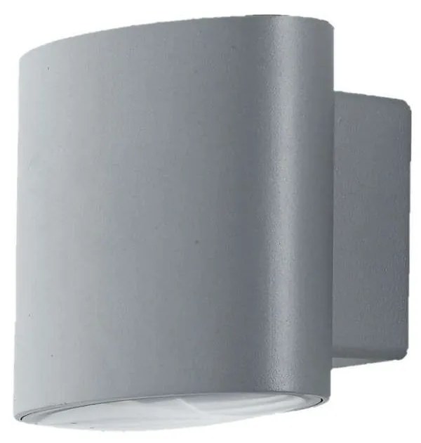 Φωτιστικό Τοίχου - Απλίκα Boxter LED-W-BOXTER SIL 2x4W Led 12,9x10x8,5cm Silver Intec