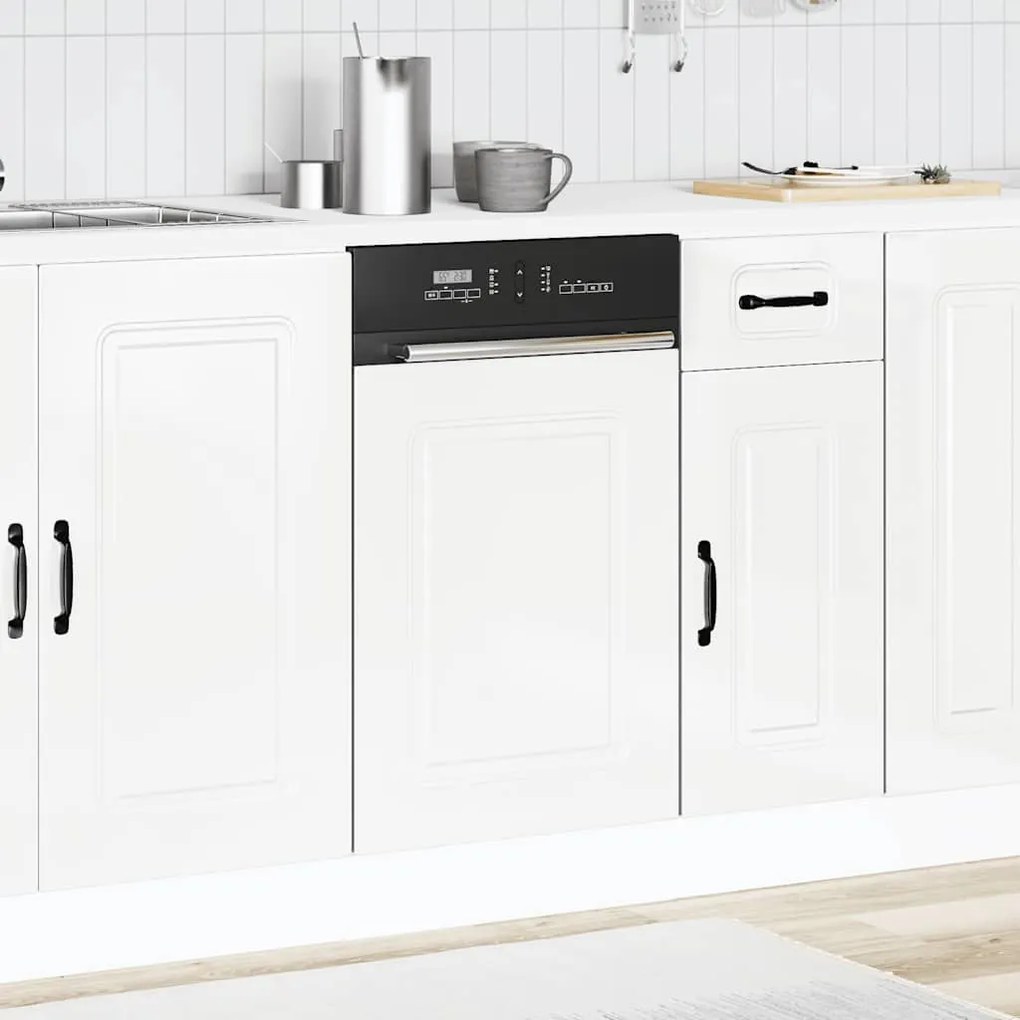 Πίνακας πλυντηρίου πιάτων "Kalmar" High Gloss White 45x1,5x67cm - Λευκό