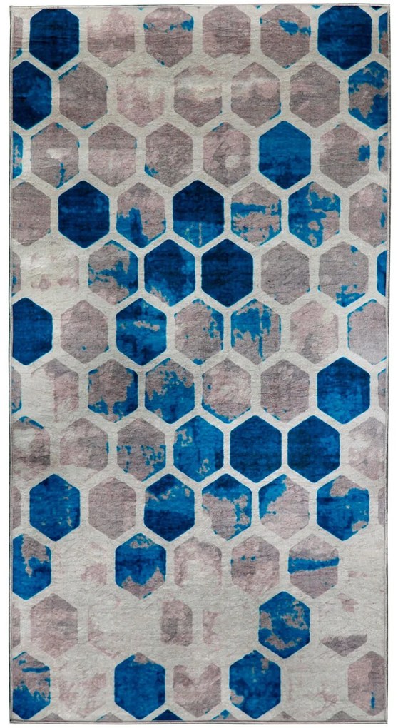 Χαλί Ivy 530HFT1477 Blue-Beige Conceptum Hypnose 80X200cm