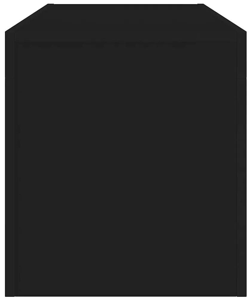 vidaXL Έπιπλο Τηλεόρασης με LED Μαύρο 120x35x40 εκ.