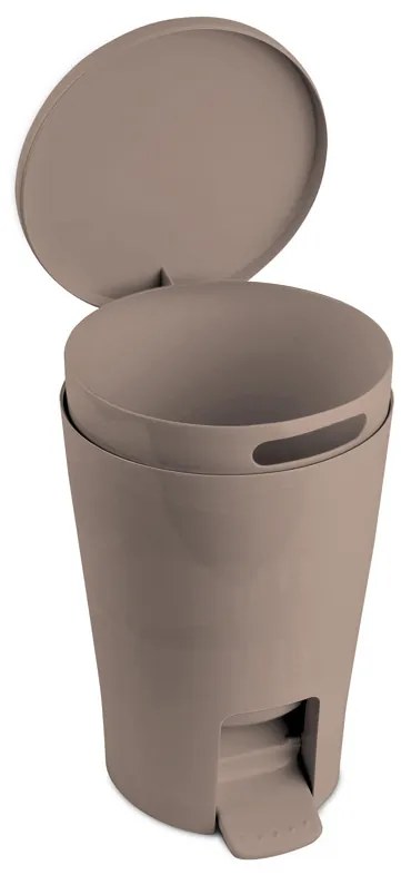 Κάδος Απορριμμάτων Μπάνιου (Φ19x27) Tatay 5lt 06706.009 Diabolo Taupe