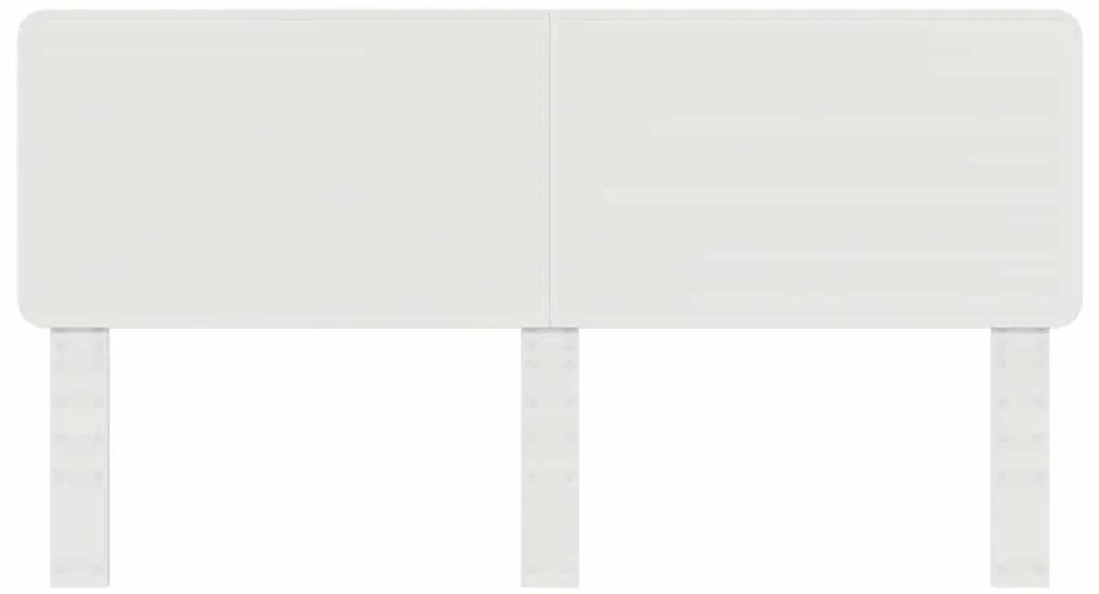 vidaXL Κεφαλάρι με κεφαλάρι Λαμπερό Λευκό 200 cm Επεξεργασμένο ξύλο