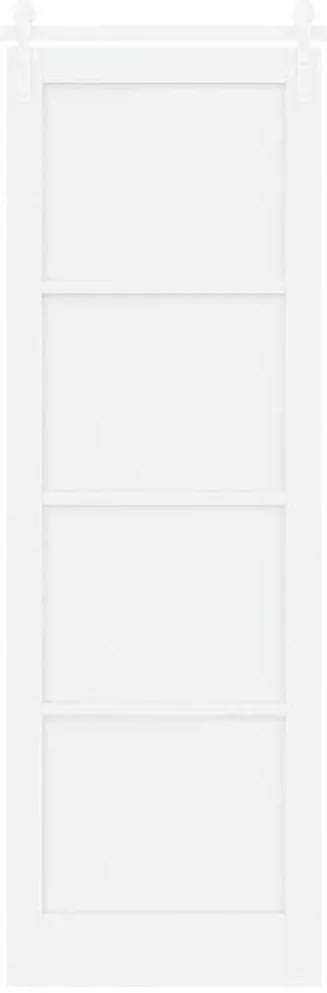 vidaXL Συρόμενη Πόρτα Λευκό 78 x 232 cm