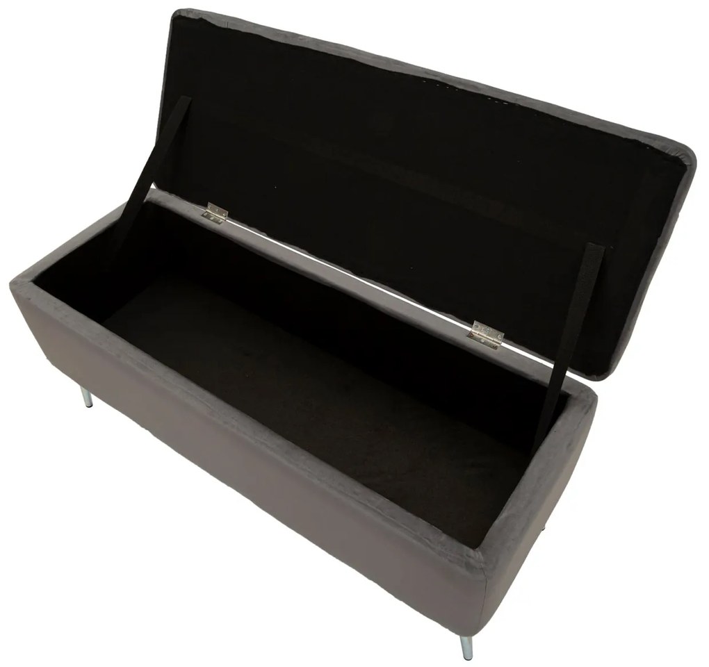 Σκαμπό με Αποθηκευτικό χώρο SILVERY 42x112