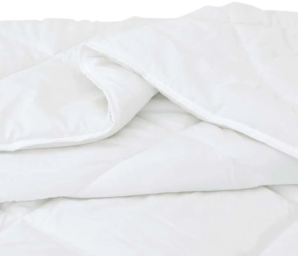 vidaXL Πάπλωμα με μαξιλάρι 3 pcs Λευκό Μικροΐνες