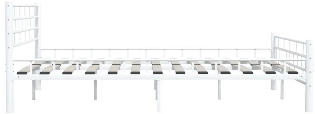 vidaXL Πλαίσιο Κρεβατιού Λευκό 160 x 200 εκ. Μεταλλικό