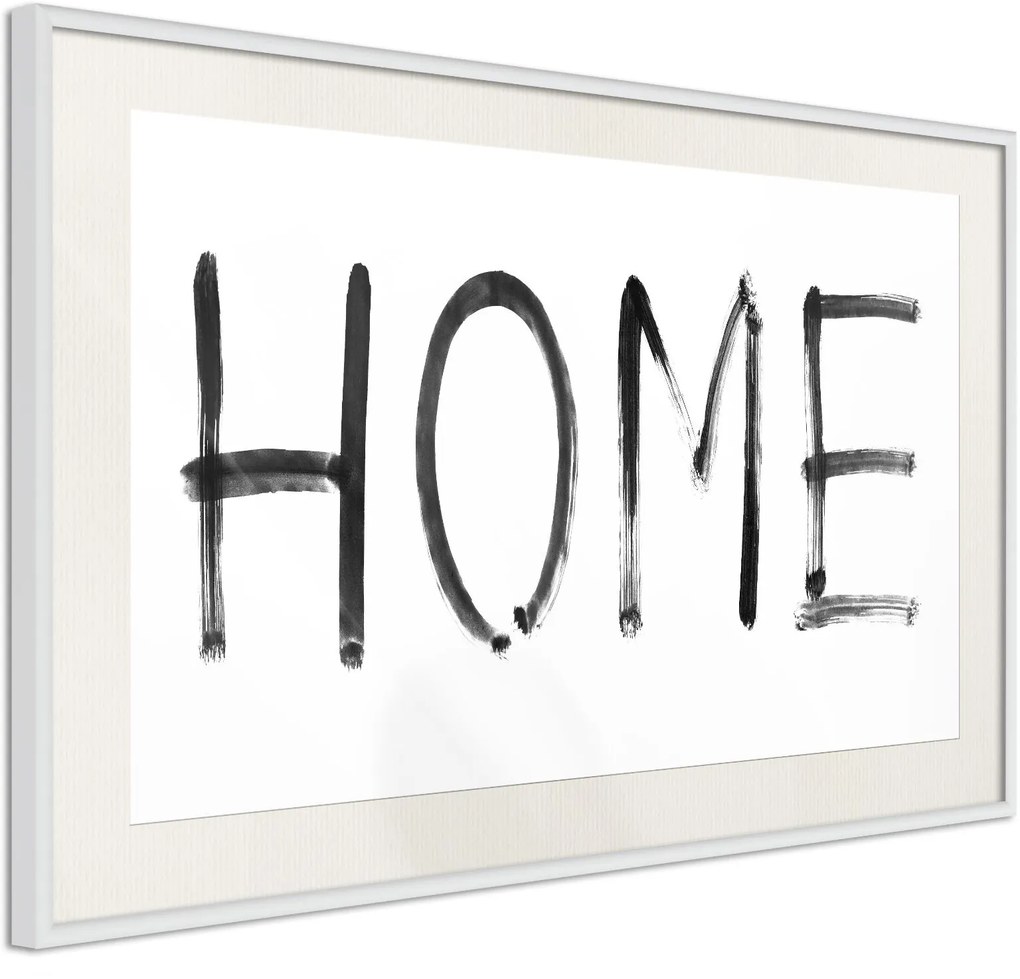 Αφίσα - Simply Home (Horizontal) - 30x20 - Χρυσό - Χωρίς πασπαρτού