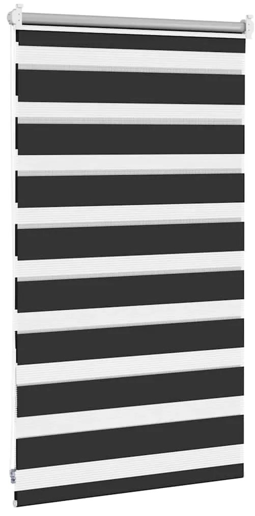 vidaXL Σύστημα Σκίασης Ρόλερ Zebra Μαύρο 50 x 100 εκ.